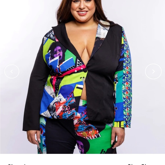 BOGO!!!!POP ART BLAZER WITH STRAIGHT-LEG PANTS~ - Picture 5 of 8